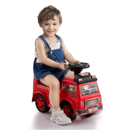 VEVOR Aufsitzauto für Kleinkinder, Alter 1–3, Ride Racer, Aufsitzspielzeug für Kleinkinder zum Sitzen und Stehen, klassisches Aufsitzauto für Kinder mit Musiklenkrad und Stauraum unter dem Sitz, Aufsitzspielzeug für Jungen und Mädchen, rot – Bild 10