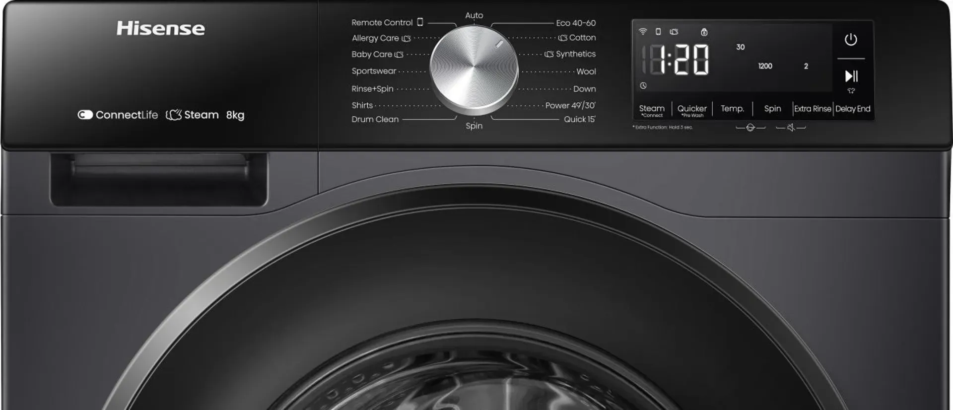 Hisense 3S Freistehend Waschmaschine, 8 kg – Bild 6