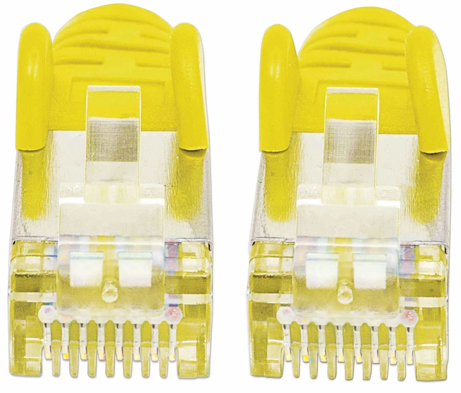 Intellinet Netzwerkkabel mit Cat6a-Stecker und Cat7-Rohkabel, S/FTP, 100% Kupfer, LS0H, 1 m, gelb – Bild 3