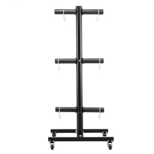 VEVOR Hantelscheibenständer Hantelscheibenbaum für 2-Zoll-Hantelscheiben, Standard-Hantelscheibenbaum Rollbar, Gewichtsaufbewahrungshalter mit einer Tragkraft von 454 kg, Aufbewahrungsständer – Bild 9