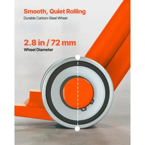 VEVOR Lastenheber, 2294 kg Tragkraft, 1524 mm Länge, Möbelheber mit Handschuhen, Transporthilfe mit Stahlfelgen für schwere Möbel, Gegenstände & Betonblöcke, ideal für Umzug & Schwerlasttransport – Bild 3