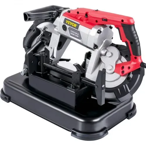 VEVOR Bandsäge 12,7 cm Schnittgröße, 1100 W 10 A Sägeband aus Stahl Eisensäge mit 127 mm Max Schnittkapazität (ohne Sockel), 137,8 - 472,4 Fuß pro Minute Geschwindigkeitsskala Metallbandsägemaschine – Bild 9