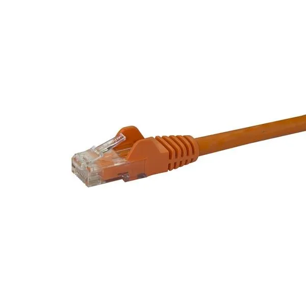 StarTech.com 0,5m Cat6 Snagless RJ45 Ethernet Netzwerkkabel - Orange – Bild 2