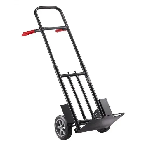 VEVOR Sackkarre, 272 kg Tragkraft, Transportkarre 480x460x1200mm, tragbarer Rollwagen mit Zurrgurt, Transportroller, Stapelkarre, Transportwagen für Hause, Büro, Lager, Supermarkt – Bild 9