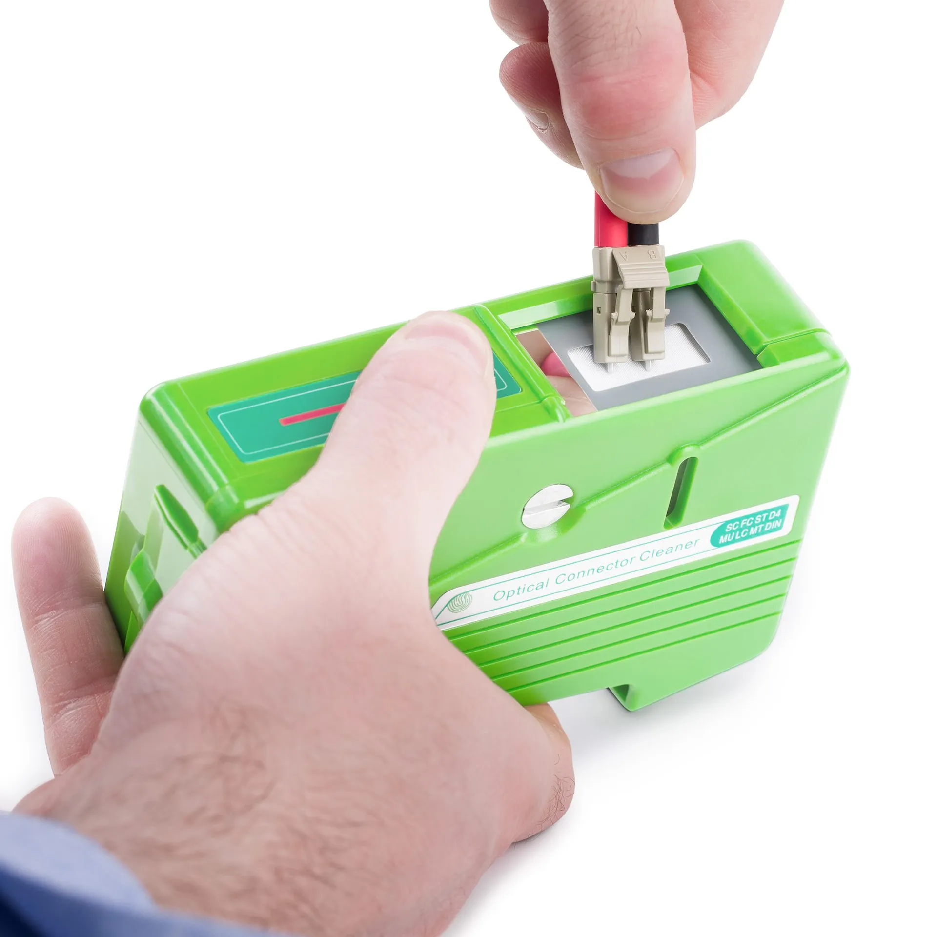 StarTech.com Glasfaserreiniger, Reinigungskassette für Glasfaser Steckverbinder, LC/SC/ST/FC Glasfaserreinigungsbox, Reinigungswerkzeug für LC Steckverbinder – Bild 5