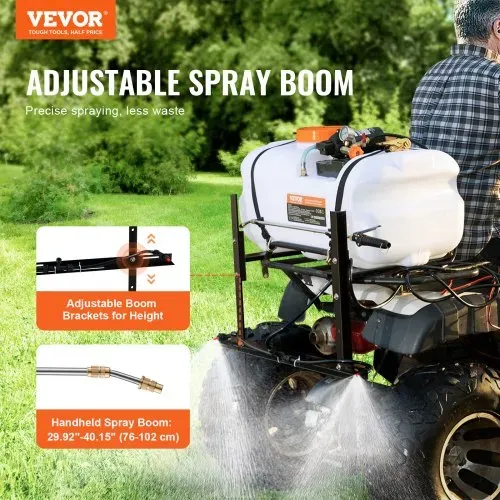 VEVOR ATV Sprüher 7 L/min Drucksprühgerät 12-V-Pumpe 0,1–0,5 MPa Pumpe-Betriebsdruck Sprühgerät 0–72 PSI Drucksprüher Inkl. 6,1 m Schlauch 2,5 m Schnellkupplungsleine Ideal für ATVs UTVs Traktoren VEVOR ATV Sprüher 7 L/min Drucksprühgerät 12-V-Pumpe 0,1–0,5 MPa Pumpe-Betriebsdruck Sprühgerät 0–72 PSI Drucksprüher Inkl. 6,1 m Schlauch 2,5 m Schnellkupplungsleine Ideal für ATVs UTVs Traktoren