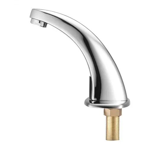 VEVOR berührungsloser Waschtischhahn (verchromtes Silber) Badezimmer, automatische Waschtischarmatur, Sensorhahn mit Lochabdeckung, batteriebetriebener Wasserhahn Toilettenhahn Waschbeckenarmatur – Bild 9