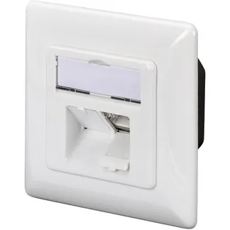CAT.6A Datenanschlussdose, Aufputz, geschirmt, 2x RJ-45 LSA CAT.6A Datenanschlussdose, Aufputz, geschirmt, 2x RJ-45 LSA