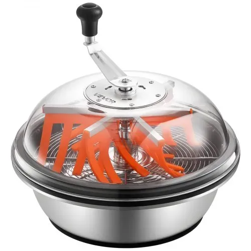 VEVOR Erntemaschine Bowl, 42cm manuell, Bud Trimmer mit Edelstahlklingen, Nass- & Trocken-Hydrokultur-Schneidemaschine, gedrehter Schleuderschnitt für Pflanzen, Blätter, Knospen, Blumen – Bild 9