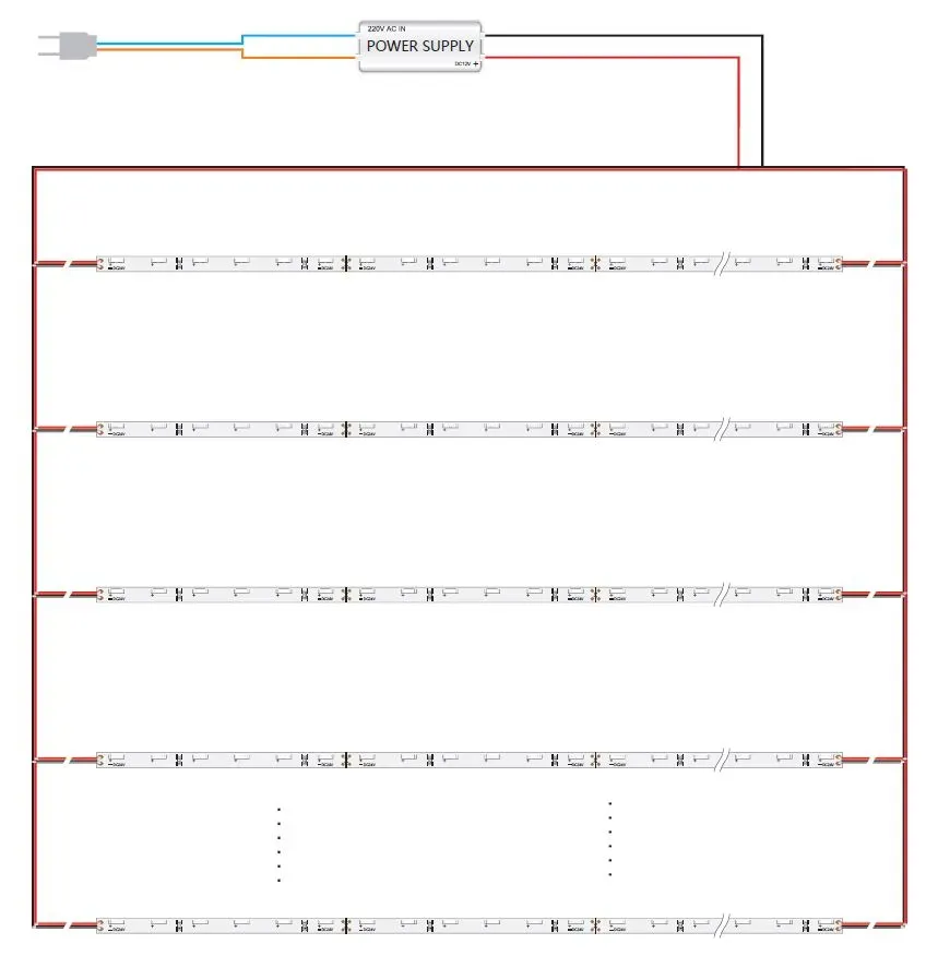 Synergy 21 LED Flex Strip 4020 - 60 WW DC24V 38W IP20 CRI>90 sideview – Bild 4