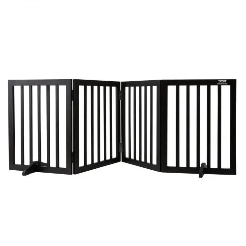 VEVOR Freistehendes Hundetor, Haustiertor, 508 x 610 mm Türschutzgitter 4-Platten-Faltbares Hundetor für Breite & Schmale Durchgänge, Erweiterbare Klappbare Hundebarriere, Braunes Treppenschutzgitter VEVOR Freistehendes Hundetor, Haustiertor, 508 x 610 mm Türschutzgitter 4-Platten-Faltbares Hundetor für Breite & Schmale Durchgänge, Erweiterbare Klappbare Hundebarriere, Braunes Treppenschutzgitter
