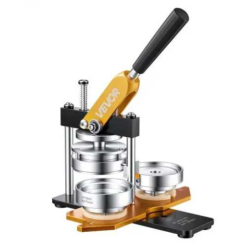 VEVOR Buttonmaschine 7,62cm Badge Punch Press Kit, Kinder DIY Geschenke Knopfmachermaschine, Button Herstellung Abzeichen mit 500 Stk. Button Teile & Kreisschneider & Zauberbuch – Bild 10