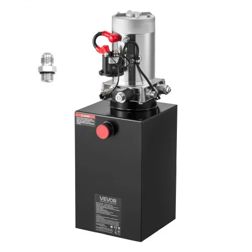 VEVOR 10 Qt Hydraulikaggregat einfachwirkende Kippanhängerpumpe, maximaler Öffnungsdruck 22 MPa und Fördermenge 3,4 L/min, 12 V DC Hydraulikpumpe mit Metallbehälter für Kippanhänger Schwarz VEVOR 10 Qt Hydraulikaggregat einfachwirkende Kippanhängerpumpe, maximaler Öffnungsdruck 22 MPa und Fördermenge 3,4 L/min, 12 V DC Hydraulikpumpe mit Metallbehälter für Kippanhänger Schwarz