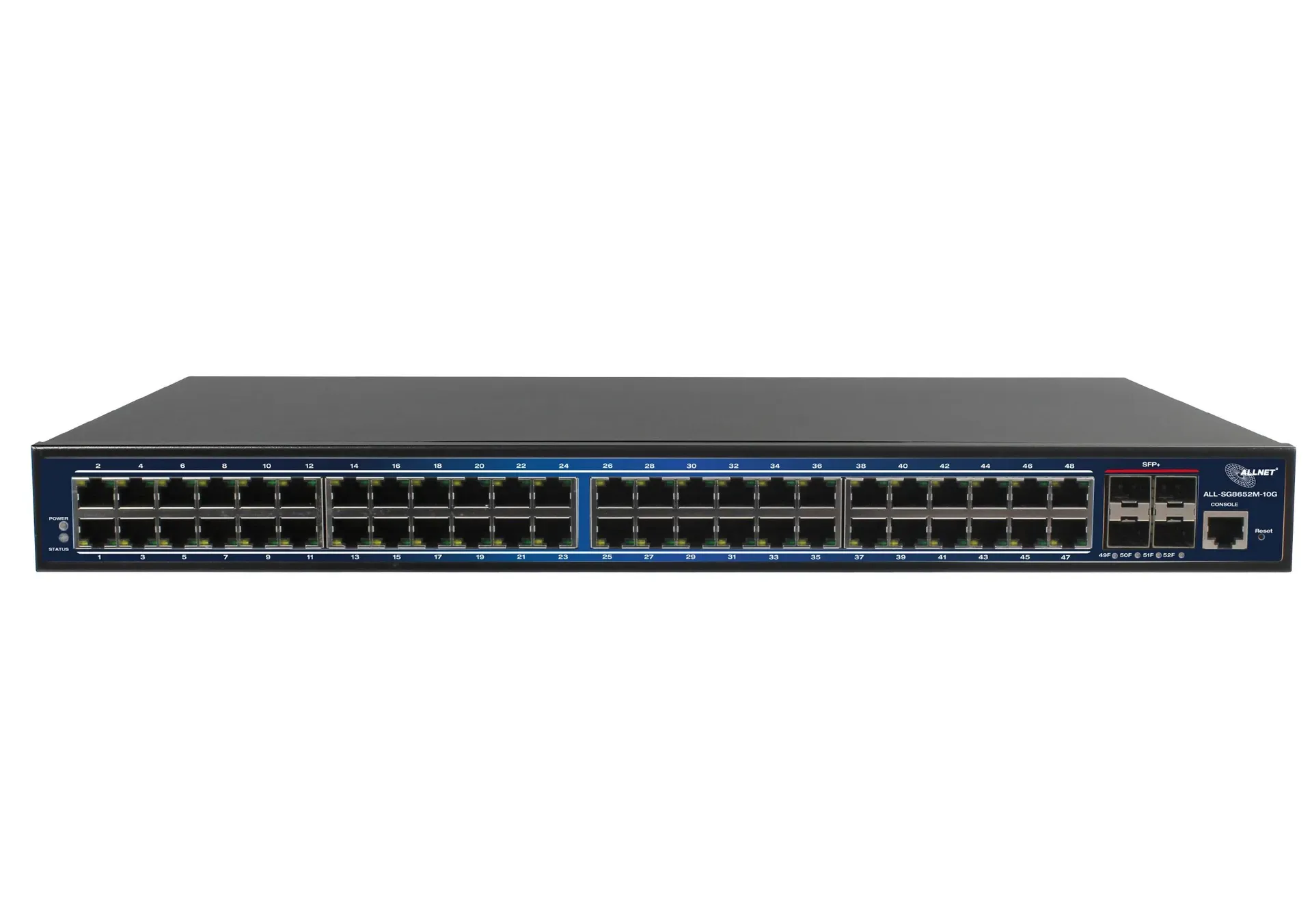 ALLNET Switch full managed 48 Port Gigabit / 48x LAN / 4x SFP+ / 19" / "ALL-SG8652M-10G" – Bild 3