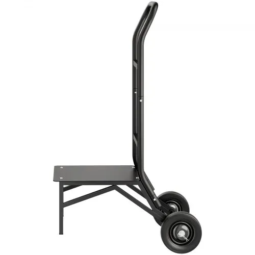 VEVOR Klappbarer Stuhlständer, 68 kg Tragkraft, Klappstuhlwagen zum Stapeln von 10 Stühlen, multifunktionaler Stuhlwagen aus Metall mit Gummirädern, Stuhlhalter zum Schieben, Mattschwarz – Bild 10
