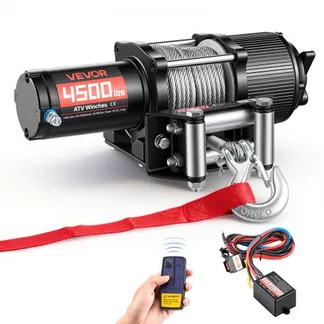 VEVOR Elektrische Seilwinde 2041 kg, 12V DC Motorwinde mit Φ5,8 mm x 12 m Stahlseil, Kabelloser & Kabelgebundener Fernbedienung, IP55, Elektrowinde zum Abschleppen von ATVs, UTVs & Offroad-Fahrzeugen VEVOR Elektrische Seilwinde 2041 kg, 12V DC Motorwinde mit Φ5,8 mm x 12 m Stahlseil, Kabelloser & Kabelgebundener Fernbedienung, IP55, Elektrowinde zum Abschleppen von ATVs, UTVs & Offroad-Fahrzeugen