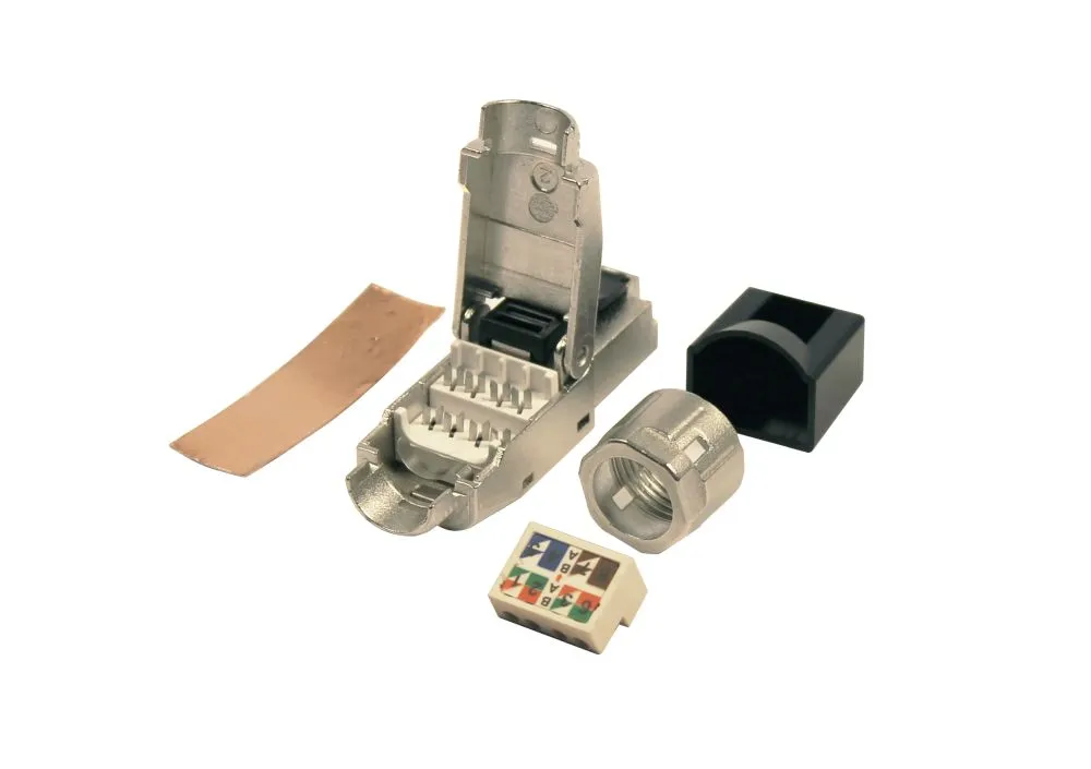 TP-Stecker TP, Feldkonfektionierbar, CAT8 Class I RJ45, Werkzeuglos, Synergy 21, – Bild 2