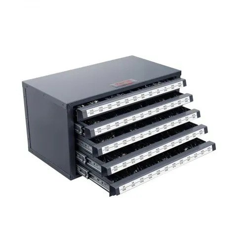 VEVOR Bohrer-Spender-Schrank, Bohrer-Organizer-Schrank mit fünf Schubladen für 13,1 mm bis 25 mm Stahl-Bohrer-Spender-Organizer-Schrank mit Etiketten, Stapelbarer Bohrer-Spender Aufbewahrung – Bild 8