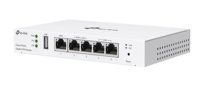 TP-Link Festa FR205 Kabelrouter 10 Gigabit Ethernet, 100 Gigabit Ethernet, Gigabit Ethernet Weiß – Bild 3