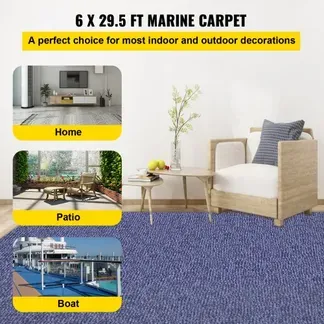 VEVOR Marine-Teppich, Bootsteppich, Teppich für drinnen und draußen, für Terrassendeck, rutschfest, TPR, wasserdicht, Rückseite, Marine-Teppich, leicht zu reinigen, Teppichrolle, Eingangsbereich VEVOR Marine-Teppich, Bootsteppich, Teppich für drinnen und draußen, für Terrassendeck, rutschfest, TPR, wasserdicht, Rückseite, Marine-Teppich, leicht zu reinigen, Teppichrolle, Eingangsbereich