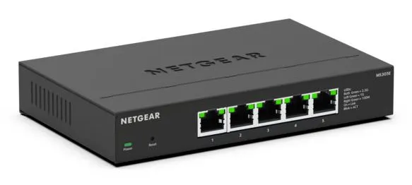 NETGEAR MS305E Unmanaged 2.5G Ethernet (100/1000/2500) Schwarz – Bild 3
