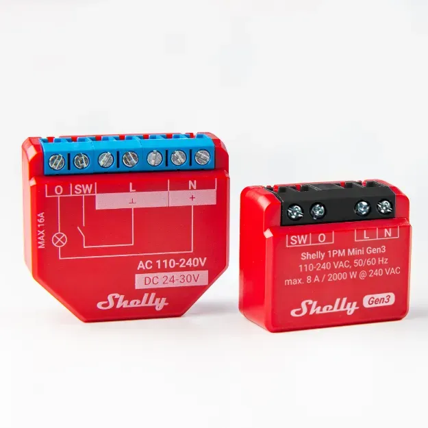Shelly · Unterputz · "1PM Mini Gen. 3" · Relais · max 8A · 1 Kanal · Messfunktion · WLAN · BT – Bild 5