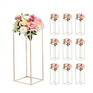 VEVOR Hochzeitsblumenständer 250x250x600 mm, 10 Stk. Blumenhocker mit verdeckter Schraube, rechteckiger Pflanzenständer für Hochzeiten, Partys, Geburtstage, Zuhause, Tischdekorationsständer VEVOR Hochzeitsblumenständer 250x250x600 mm, 10 Stk. Blumenhocker mit verdeckter Schraube, rechteckiger Pflanzenständer für Hochzeiten, Partys, Geburtstage, Zuhause, Tischdekorationsständer