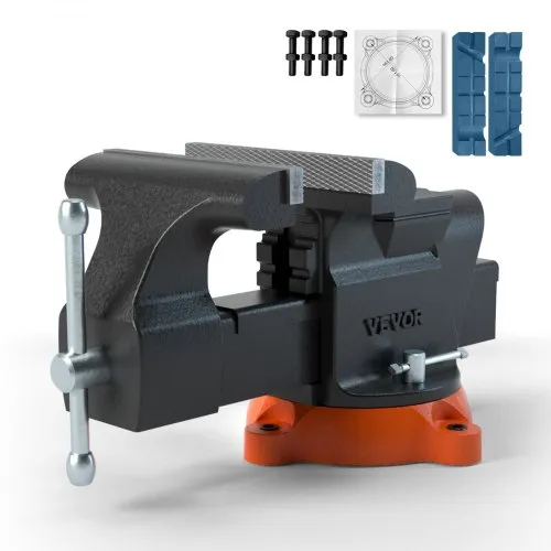VEVOR 15,2cm Schraubstock 360° Drehbar Sphäroguss Werkbankschraubstock 7,3x8cm Amboss Schraubstock 15cm Backenöffnung Parallelschraubstock U-förmige Führungsstange zum Schärfen Schleifen Schneiden VEVOR 15,2cm Schraubstock 360° Drehbar Sphäroguss Werkbankschraubstock 7,3x8cm Amboss Schraubstock 15cm Backenöffnung Parallelschraubstock U-förmige Führungsstange zum Schärfen Schleifen Schneiden