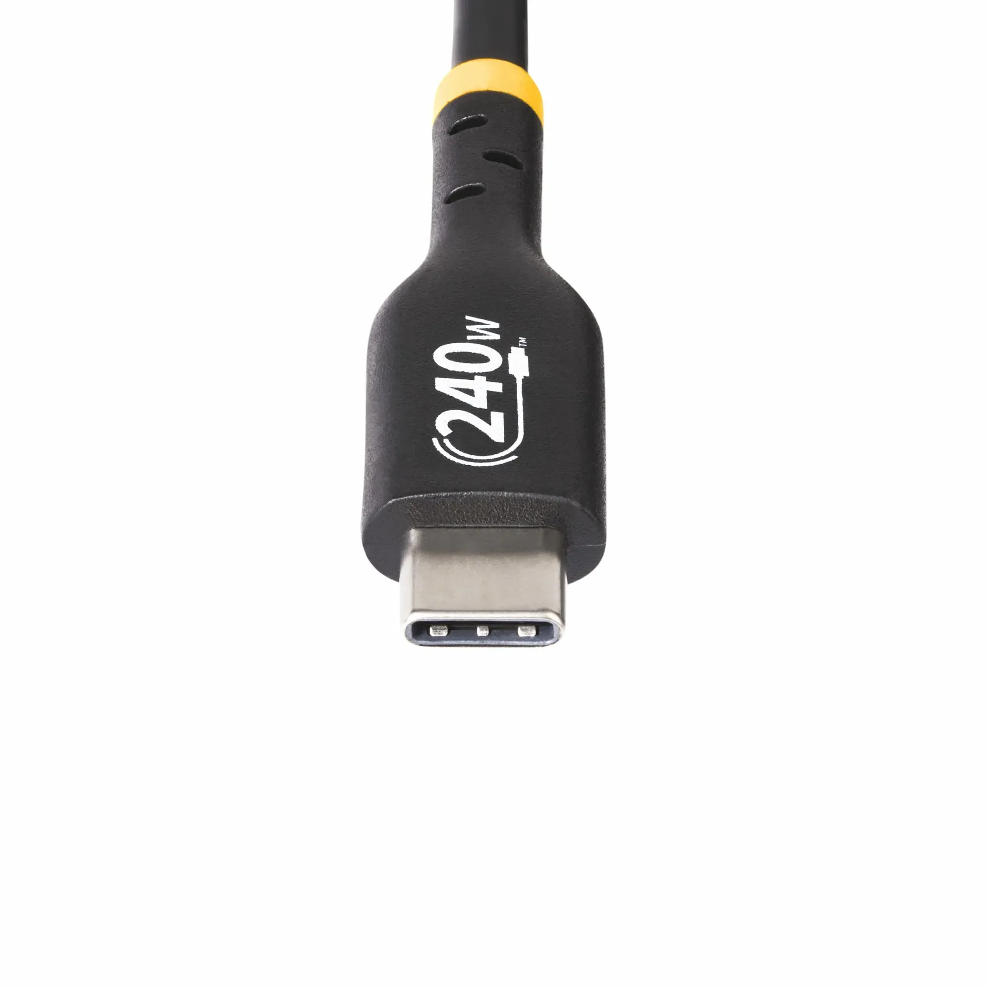 StarTech.com 2m USB-C-Ladekabel, Laden und Synchronisieren, 240W (5A) Power Delivery EPR, USB 2.0 Laptop-Ladekabel, USB-IF-zertifiziert, TPE-Mantel, Schwarz - USB C Ladekabel – Bild 5