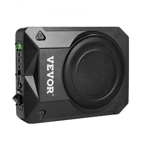VEVOR Untersitz Auto Subwoofer 800 W 203 mm schlanker Auto Subwoofer mit Stromversorgung, Subsystem mit eingebautem Verstärker, Hoch-/Niedrigpegel-Eingang und Lautstärkeregler für SUVs Lkws – Bild 9