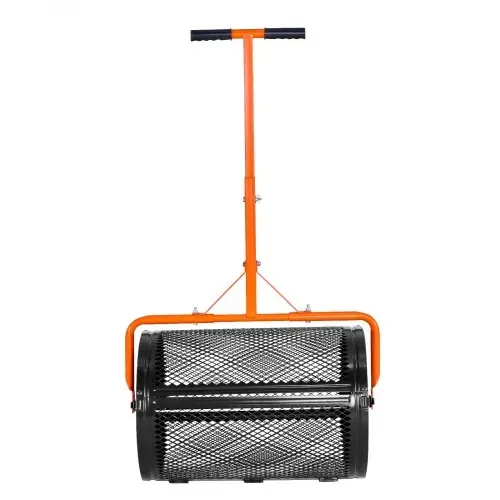 VEVOR Saatgutstreuer, 67 cm breiter Kompoststreuer mit T-Griff, Torfmoosstreuer 3 Höhen verstellbar, pulverbeschichteter Gartenstreuer aus Stahl, robuster Düngestreuer zum Pflanzen und Säen – Bild 10