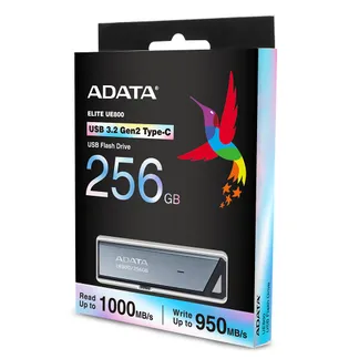 ADATA UE800 USB-Stick 256 GB USB Typ-C 3.2 Gen 2 (3.1 Gen 2) Silber ADATA UE800 USB-Stick 256 GB USB Typ-C 3.2 Gen 2 (3.1 Gen 2) Silber