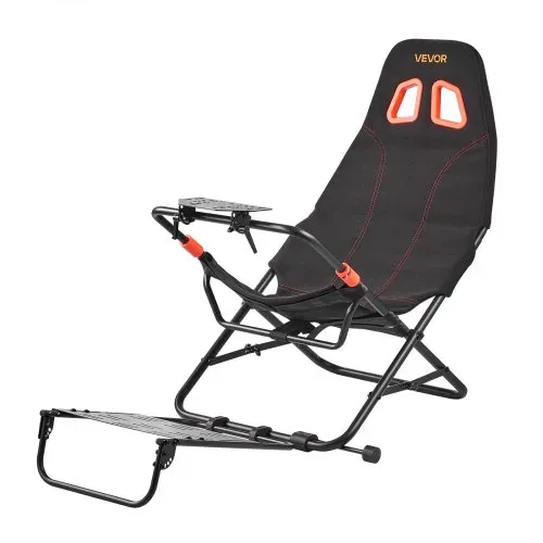 VEVOR Lenkradständer, Faltbarer & Verstellbarer Rennsimulator-Cockpit, 620 mm breit, Kompatibel mit Logitech G923/G920/G29, Thrustmaster T248P, Fanatec, Hori, Mad Catz, Schwarz – Bild 9