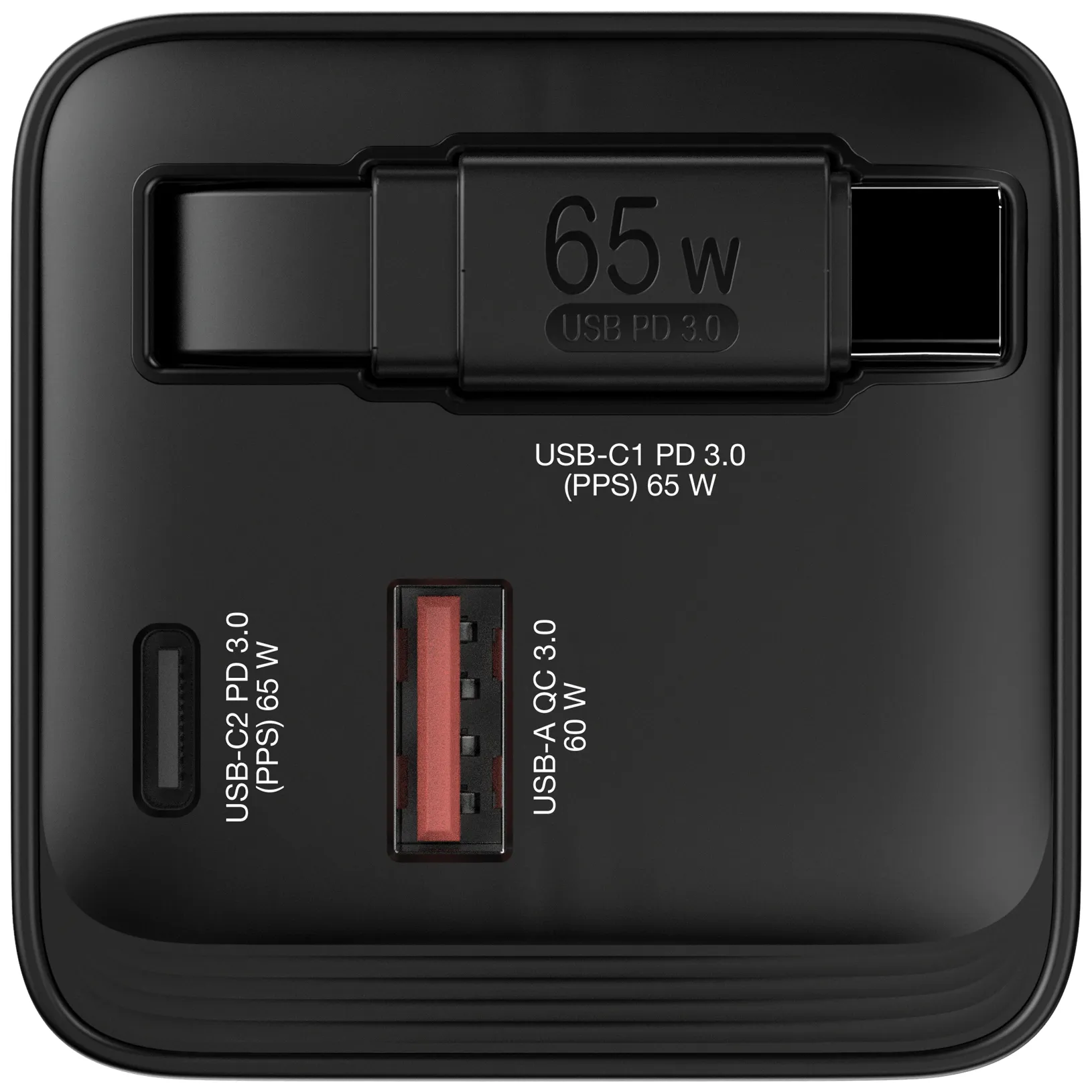 Verbatim GaN Charger 65W Universal Schwarz AC Schnellladung Drinnen – Bild 2