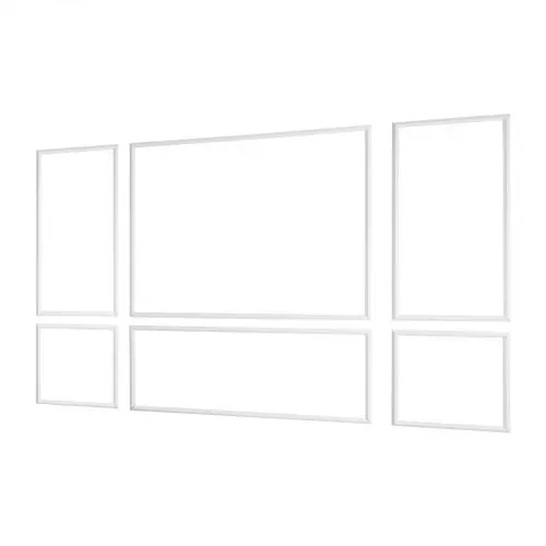 VEVOR Wandform-Set, 3er-Pack, 57,91/121,92/143 cm Stuckleisten aus Lackierbarem Polystyrol, Wasserfeste Wandleiste, Zierleiste für Wände, Friesleisten für Wohnzimmer, Schlafzimmer, Zuhause, Weiß – Bild 9