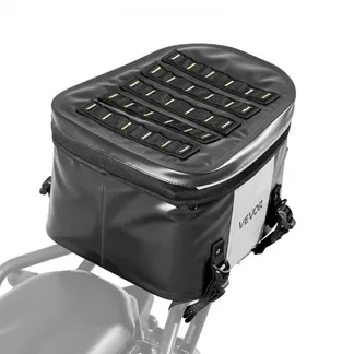 VEVOR Motorradhecktasche 28 L wasserfest, Rücksitztasche Kofferraumtasche für Motorradgepäck, Gepäckaufbewahrung mit Tasche & verstellbarer Schnalle, universell passender Gepäckträger, Schwarz VEVOR Motorradhecktasche 28 L wasserfest, Rücksitztasche Kofferraumtasche für Motorradgepäck, Gepäckaufbewahrung mit Tasche & verstellbarer Schnalle, universell passender Gepäckträger, Schwarz