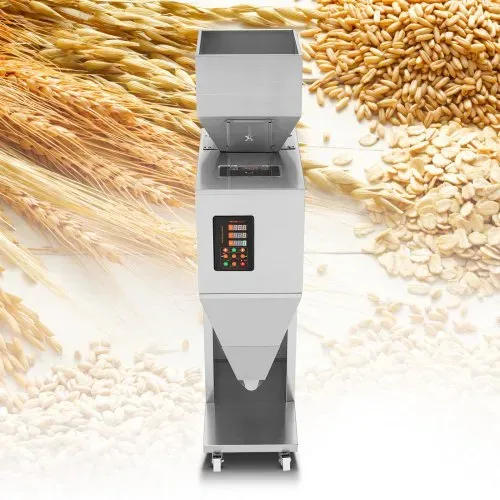 VEVOR Partikelfüllmaschine, 0,022–2,2 lbs/10–1000 g, automatische Füllmaschine mit Fußpedal, Wiegefüllmaschine aus Edelstahl, Wiegefüllmaschine für Bohnen, Samen, Körner, Tee, Granulatverpackung – Bild 7