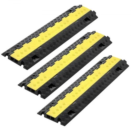 VEVOR 940 mm Kabelbrücke, 9979 kg/Achstragkraft, 2-Kanal(31×28 mm) Überfahrschutz aus TPU, Stolperschutz, Bodenabdeckungen, für Bereiche mit hoher Schwelle, Zuhause, Büro, Lager, 3er-Pack VEVOR 940 mm Kabelbrücke, 9979 kg/Achstragkraft, 2-Kanal(31×28 mm) Überfahrschutz aus TPU, Stolperschutz, Bodenabdeckungen, für Bereiche mit hoher Schwelle, Zuhause, Büro, Lager, 3er-Pack