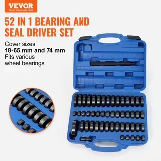 VEVOR 52 tlg. Radlager Druckstück Treibsatz, Lager Druckstücke Satz 18-65 mm, Eintreiber für Lager Buchsen Simmerring Lagerpresse Werkzeug Montagescheiben Buchsen Simmering Druckstück Press Werkzeug VEVOR 52 tlg. Radlager Druckstück Treibsatz, Lager Druckstücke Satz 18-65 mm, Eintreiber für Lager Buchsen Simmerring Lagerpresse Werkzeug Montagescheiben Buchsen Simmering Druckstück Press Werkzeug