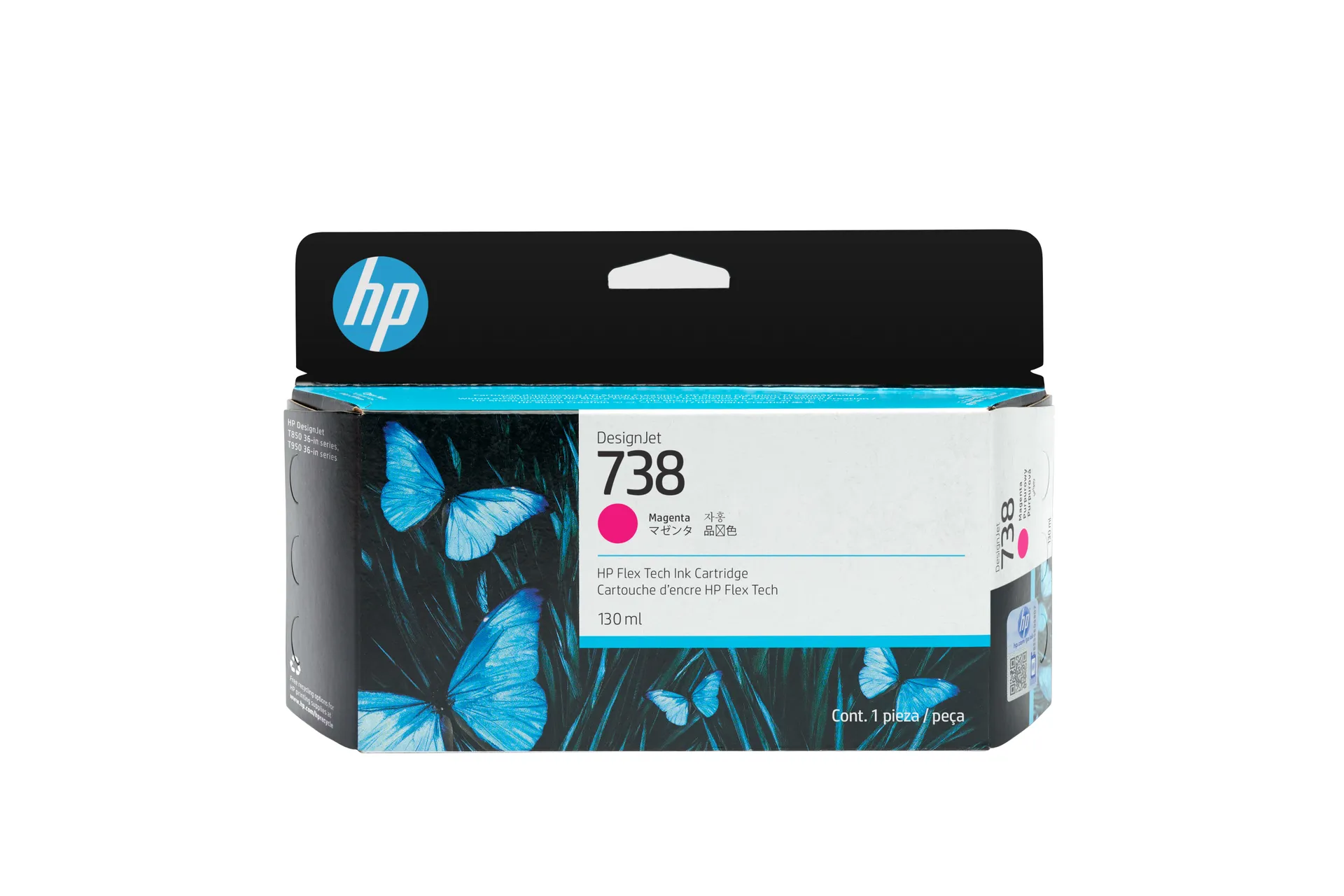 HP 738 DesignJet Druckerpatrone Magenta, 130 ml HP 738 DesignJet Druckerpatrone Magenta, 130 ml