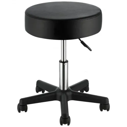 VEVOR Rollhocker mit Rollen, 181 kg Gewichtskapazität, Höhenverstellbar, Hocker mit Ultradickem Sitzkissen, Drehhocker für Salon, Bar, Zuhause, Büro, Medizin, Massage, Schwarz VEVOR Rollhocker mit Rollen, 181 kg Gewichtskapazität, Höhenverstellbar, Hocker mit Ultradickem Sitzkissen, Drehhocker für Salon, Bar, Zuhause, Büro, Medizin, Massage, Schwarz