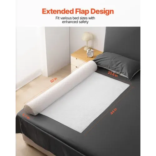 VEVOR Rausfallschutz 1320x170x130 mm, rutschfestes Bettschutzgitter mit Sicherheitsklappe, Bettgitter aus Schaumstoff mit maschinenwaschbarem Bezug für Einzel-, Voll-, Queen- & Kingsize-Betten VEVOR Rausfallschutz 1320x170x130 mm, rutschfestes Bettschutzgitter mit Sicherheitsklappe, Bettgitter aus Schaumstoff mit maschinenwaschbarem Bezug für Einzel-, Voll-, Queen- & Kingsize-Betten
