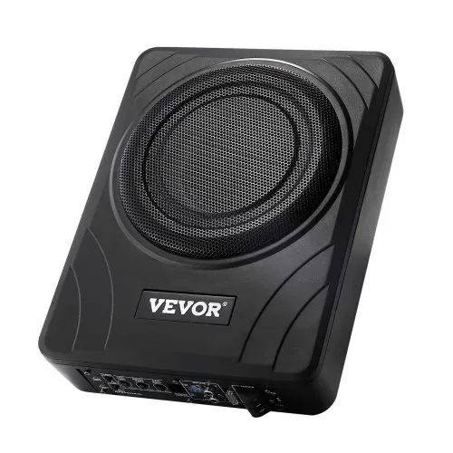 VEVOR Untersitz Auto Subwoofer 300 W schlanker Auto Subwoofer mit Stromversorgung, Subsystem mit eingebautem Verstärker, Hoch-/Niedrigpegel-Eingang und Lautstärkeregler für SUVs Lkws Wohnmobile – Bild 8