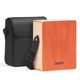 VEVOR Cajon, Kistentrommel, mit internen Gitarrensaiten, leichte Percussion-Box aus Holz, tragbares Trommelinstrument mit Reisetasche, verstellbarem Gurt, für Anfänger & Profis, 230x100x280 mm VEVOR Cajon, Kistentrommel, mit internen Gitarrensaiten, leichte Percussion-Box aus Holz, tragbares Trommelinstrument mit Reisetasche, verstellbarem Gurt, für Anfänger & Profis, 230x100x280 mm