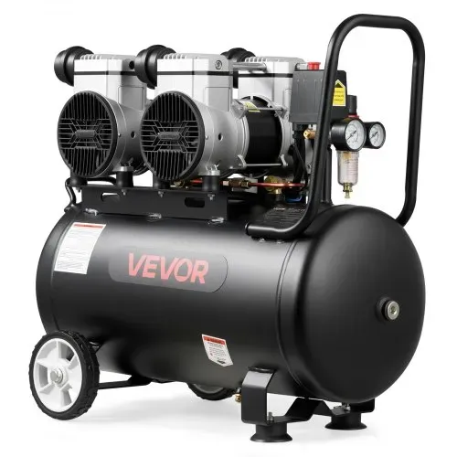 VEVOR 3 KW Druckluftkompressor, Ölfreier Kompressor mit 50 L Lufttank, Flüsterkompressor mit 255 L/min bei 6,2 bar & Max. 8 bar, Tragbarer Luftkompressor mit Rädern & Griff für Werkstatt Heimwerker VEVOR 3 KW Druckluftkompressor, Ölfreier Kompressor mit 50 L Lufttank, Flüsterkompressor mit 255 L/min bei 6,2 bar & Max. 8 bar, Tragbarer Luftkompressor mit Rädern & Griff für Werkstatt Heimwerker