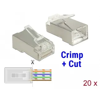 RJ-45 Crimp+Cut Stecker Cat.6 STP RJ-45 Crimp+Cut Stecker Cat.6 STP