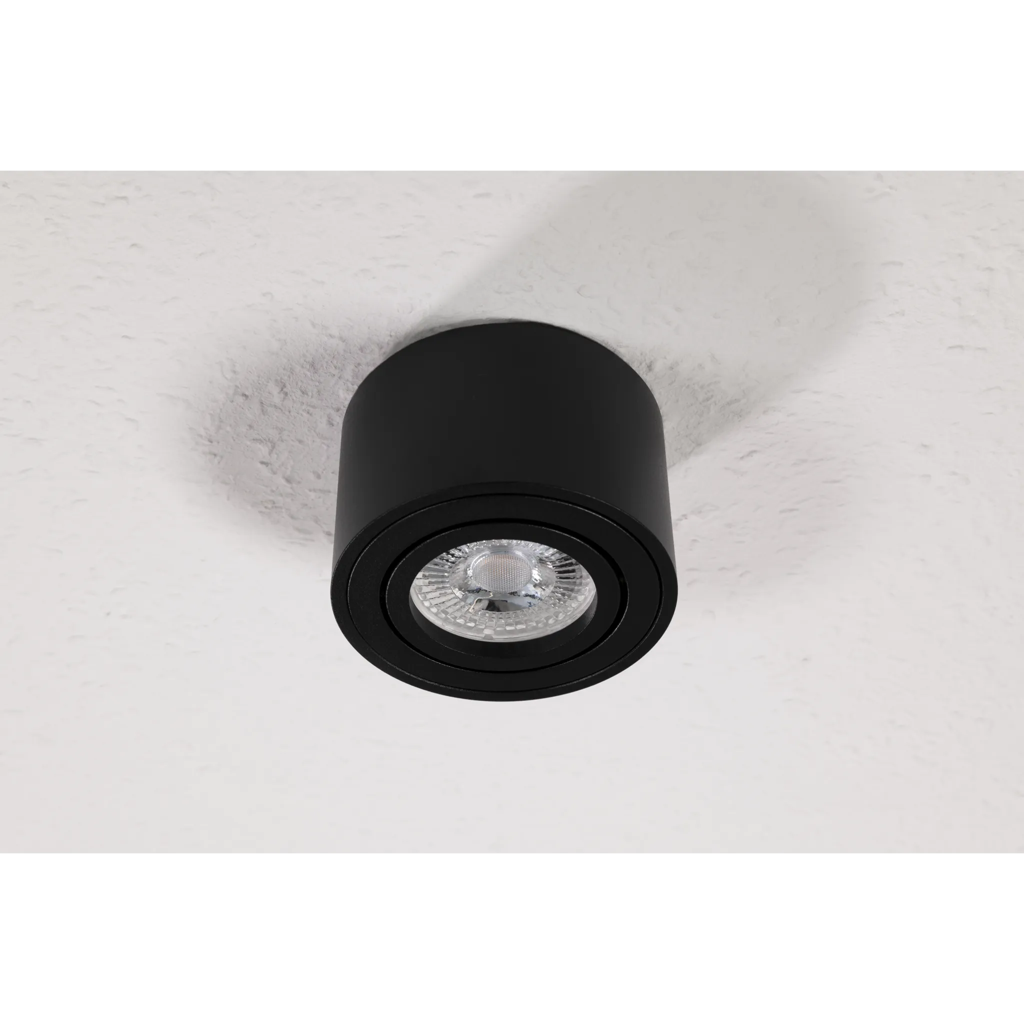LED-Aufbauleuchte McShine, 5W, 400Lumen, 3000K, ØxH 80x50mm, schwarz, 10er-Pack – Bild 3