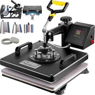VEVOR 8 in 1 Heißpresse Transferpresse für Textiltransferpresse Textilpresse mit Plattenpresse von 38 x 38 cm Textildruckpresse von 1000 w Geeignet für VEVOR 8 in 1 Heißpresse Transferpresse für Textiltransferpresse Textilpresse mit Plattenpresse von 38 x 38 cm Textildruckpresse von 1000 w Geeignet für