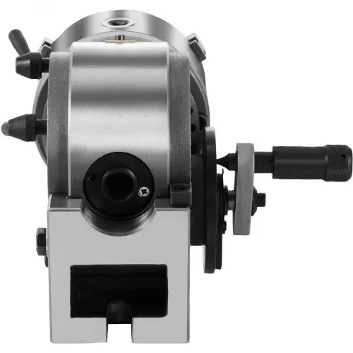 VEVOR Teilapparat mit backenfutter MT2, Rotary Tisch mit Indizierung Höhe der Mitte 100 mm, Dividing Head 23 kg, Rotary Tisch mit Tellern, Eine Starke Unterstützung zu Bearbeitenden Werkstück – Bild 10