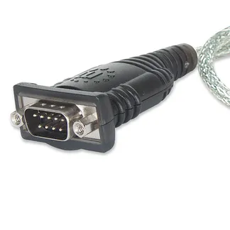 Manhattan USB auf Seriell-Konverter, Zum Anschluss eines seriellen Geräts an einen USB-Port, Prolific PL-2303RA-Chipsatz, 0,45 m, Blister-Verpackung Manhattan USB auf Seriell-Konverter, Zum Anschluss eines seriellen Geräts an einen USB-Port, Prolific PL-2303RA-Chipsatz, 0,45 m, Blister-Verpackung